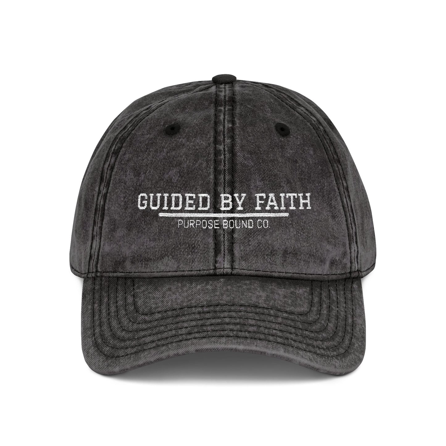 Guided By Faith | Vintage Embroidered Cap