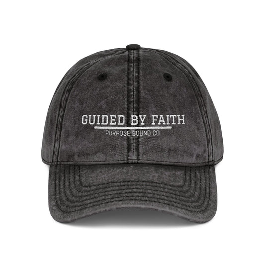 Guided By Faith | Vintage Embroidered Cap
