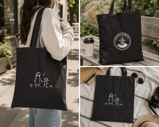 Jesus & Me | Black Canvas Tote