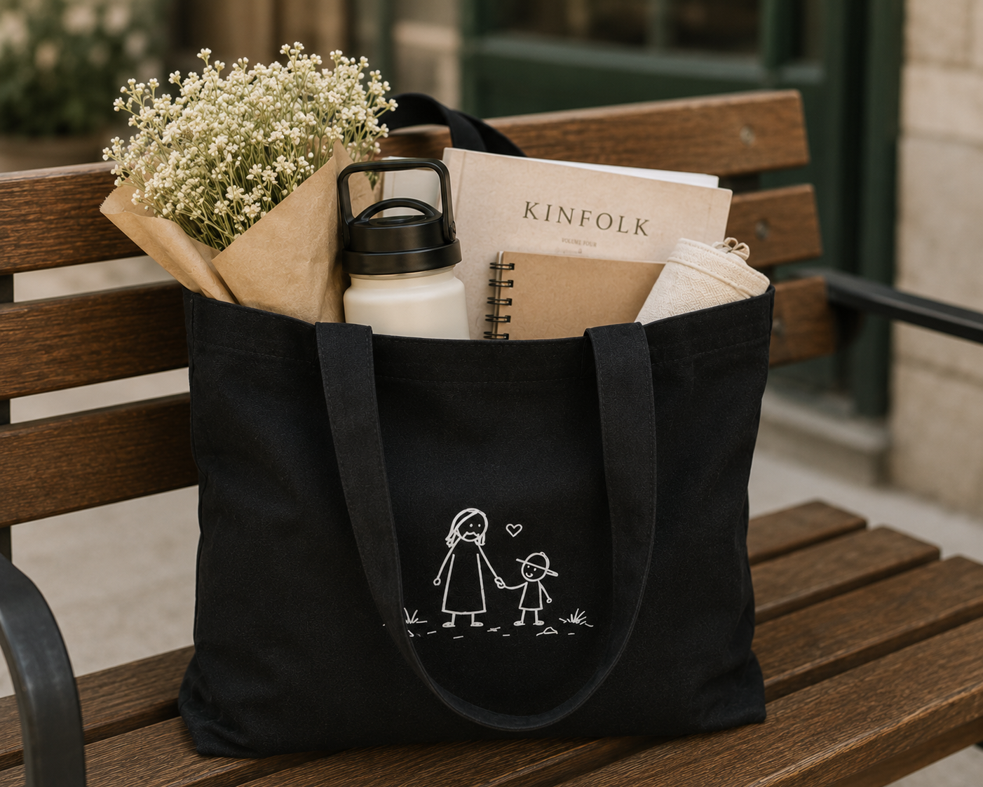 Jesus & Me | Black Canvas Tote