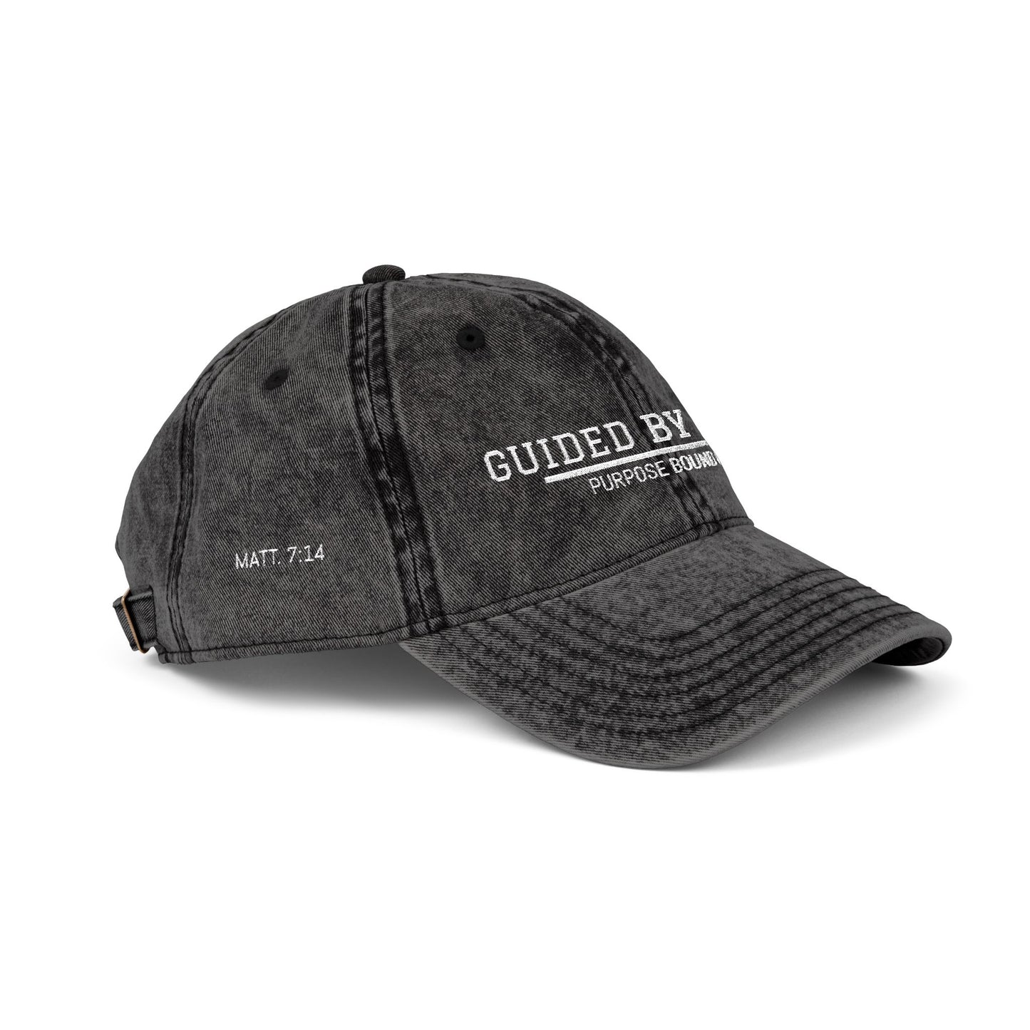 Guided By Faith | Vintage Embroidered Cap